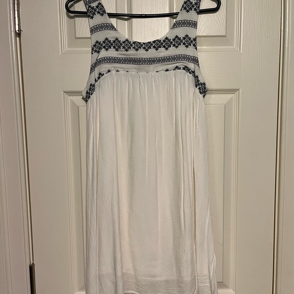 Altard State White Sleeveless Shift Dress (S)